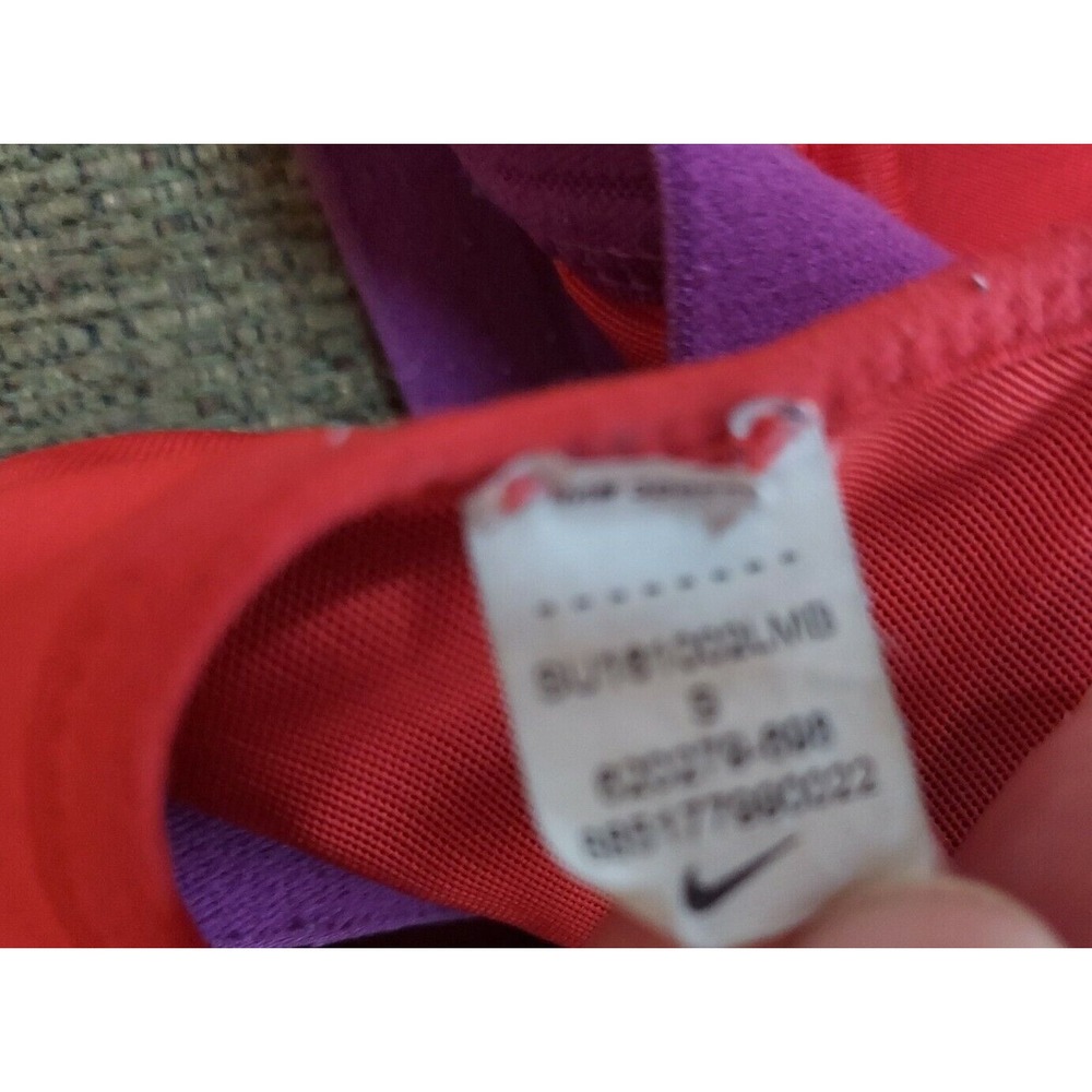 NIKE PRO FIERCE Dri-Fit Medium Support Sports Bra 620279 Crimson Purple Small S - Picture 7 of 7